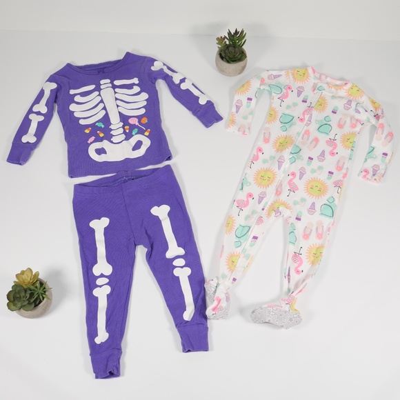 Carter's Other - BOGO Baby Girl Pajamas Bundle Set of Two Size 12M